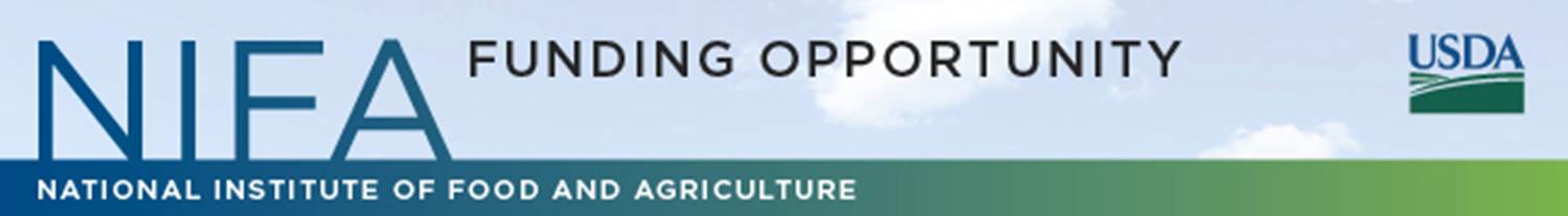 NIFA's Funding Opportunity banner graphic